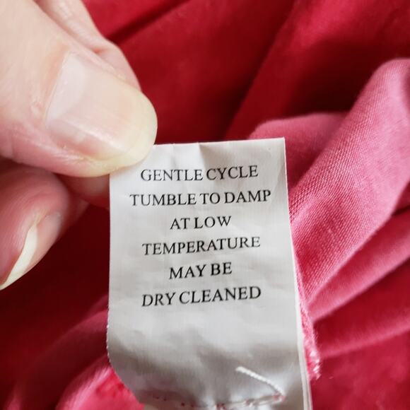 Witness red long sleeve mineral wash tee lace inserts on sleeves Large - Picture 7 of 7